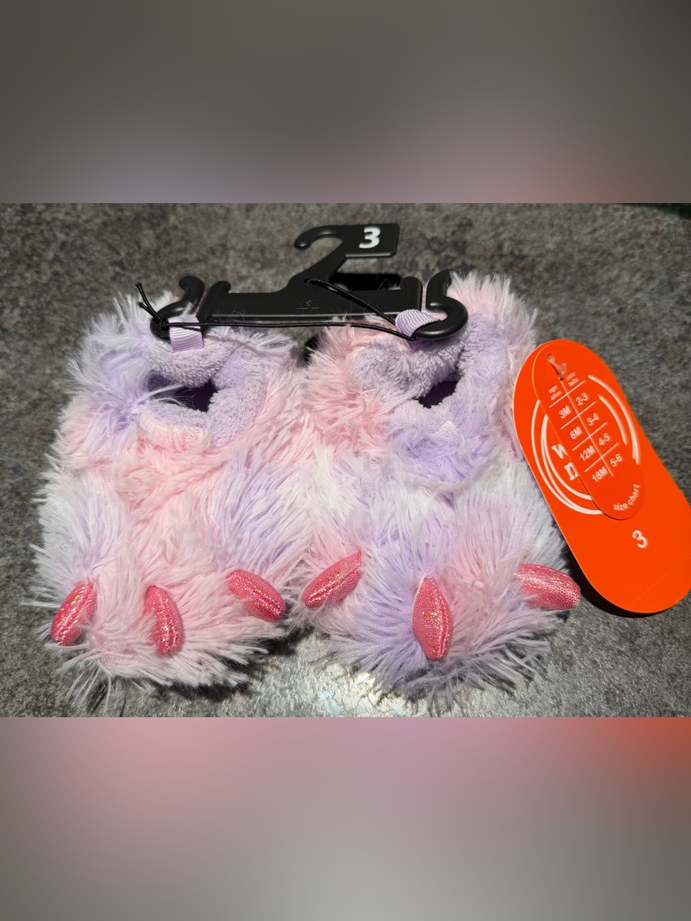 wonder nation Plush Unicorn Slippers in Pink & Lavender
